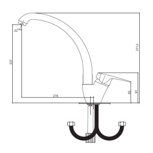 شیر ظرفشویی البرز روز مدل درسا