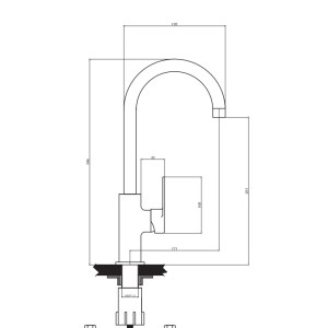 شیر ظرفشویی البرز روز مدل ونتو
