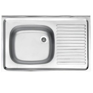 سینک پرسی استیل البرز مدل ساحل 0.5*50*80 روکار