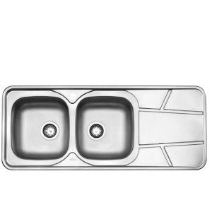 سینک نیمه فانتزی استیل البرز مدل 222 توکار