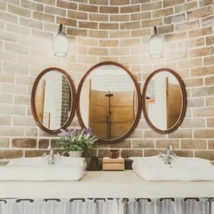 فاصله استاندارد آینه از روشویی