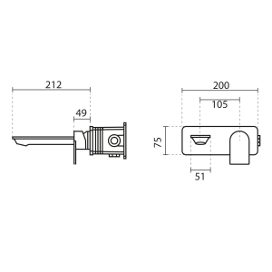 شیر روشویی توکار prime مدل ملودی