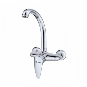 شیر ظرفشویی دیواری شودر مدل مانا کروم