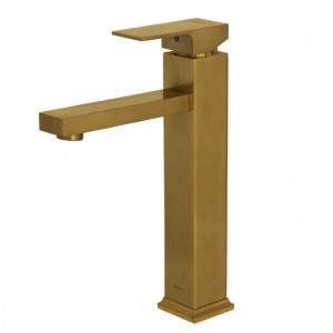 شیر روشویی پایه بلند شودر مدل اروپا طلا مات