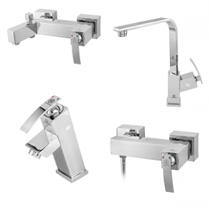 ست 4 تکه شیرالات قهرمان مدل فلت صدف