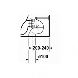 توالت فرنگی مخزن دار روکار دوراویت Duravit مدل Starck 3