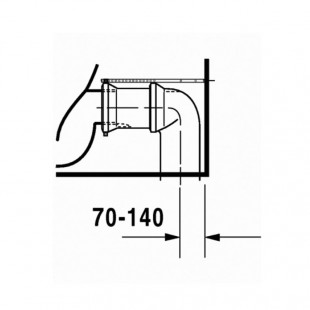 توالت فرنگی مخزن دار روکار دوراویت Duravit مدل Starck 3