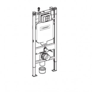 فلاش تانک توکار تمام فریم وال هنگ گبریت GEBERIT سری آلفا ( Alfha  -8cm duofix)