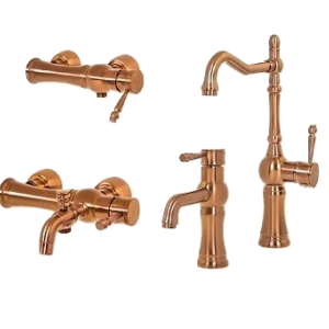 ست 4 تکه شیرآلات هانزا رزگلد