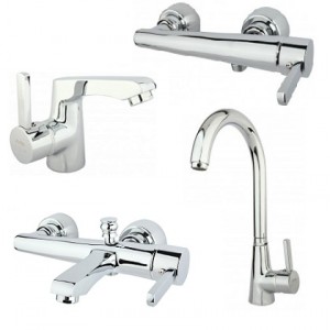 ست 4 تکه شیرآلات  الماس