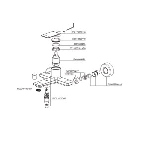 شیر دوش حمام  Bravat مدل Eddie کد F 6369402CP-01-ENG