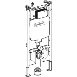 فلاش تانک توکار وال هنگ گبریت GEBERIT سری آلفا ( Alpha 8cm Duofix)