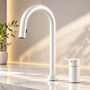 شیر ظرفشویی شلنگدار kwc مدل اینوکس