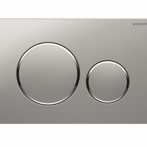 کلید فلاش تانک توکار گبریت سری sigma 20 کروم مات