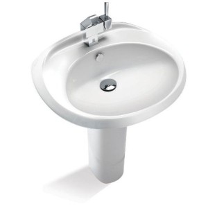 کاسه روشویی پایه دار مروارید مدل فیروزه