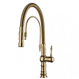 شیر ظرفشویی فنری طلایی مدل هانزا