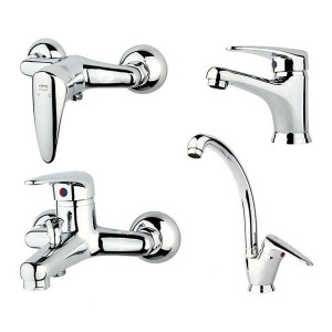 ست چهار تکه شیرآلات راسان مدل درنا