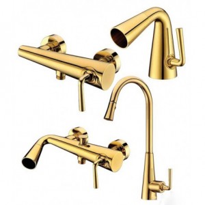 ست 4تیکه شیرالات کرومات مدل آلتون