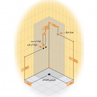 کابین دوش پرشین استاندارد مدل  دایانا