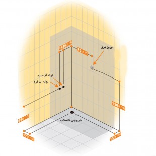 کابین دوش و سونا پرشین استاندارد مدل بنیتا