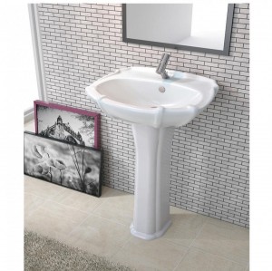 روشویی پایه دار سینا چینی مدل آذین