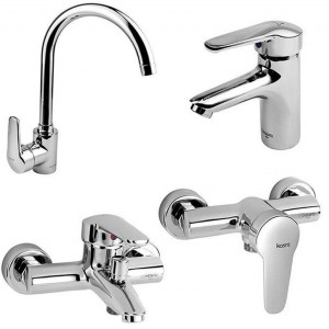 ست 4تیکه شیرالات کسری مدل آبتین