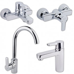 ست 4تیکه شیرالات کسری مدل امگا