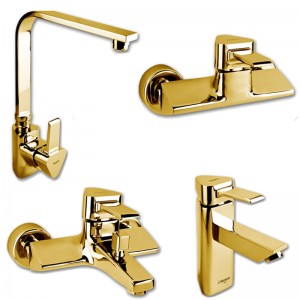 ست 4تیکه شیرالات کسری مدل مهتاب طلایی