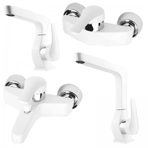 ست 4تیکه شیرالات کسری مدل سزار سفید