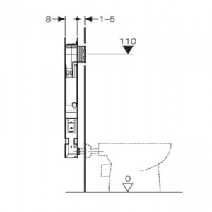 فلاش تانک گبریت SIGMA 8CM