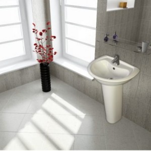 روشویی پایه دار گلسار مدل لوتوس