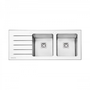 سینک شیشه ای پرنیان استیل مدل PS 4106 W سفید