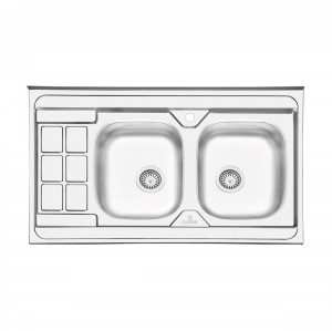 سینک نیمه فانتزی روکار پرنیان استیل مدل  PS 2104