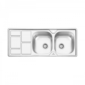 سینک نیمه فانتزی توکار پرنیان استیل مدل  PS 2207