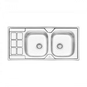 سینک نیمه فانتزی توکار پرنیان استیل مدل  PS 2204