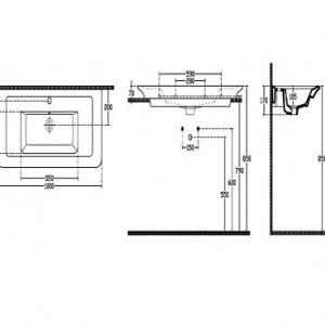 روشویی رو کابینتی GEA مدل  ELEGANZA 101