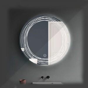 آینه چراغ دار گرد مدل FK-210