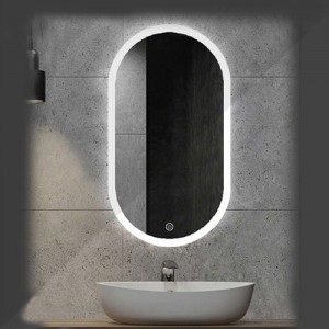 آینه چراغ دار بیضی مدل FK-313