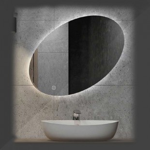 آینه بک لایت بیضی مدل FK-312