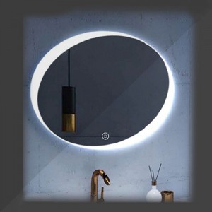 آینه چراغ دار بیضی مدل FK-318