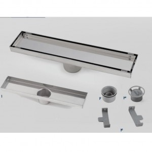 کفشور استیل خطی سرامیک خور دوحالته 30 cm آرین تکنیک