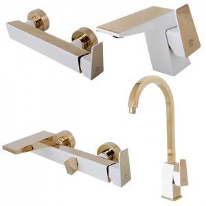 ست 4 تکه شیرآلات کرومات مدل فدرال