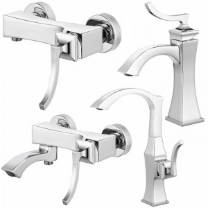 ست 4 تکه شیرآلات کرومات مدل پالادیوم