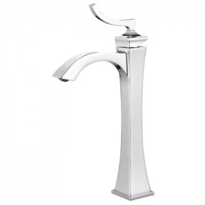 شیر روشویی پایه بلند کرومات مدل پالادیوم