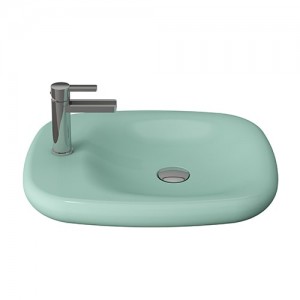 کاسه روشویی بوچی (Bocchi) مدل FENICE سبز نعنایی مات