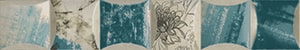 کاشی و سرامیک هرمس سری حاشیه ایونت سبز آبی / 60×10