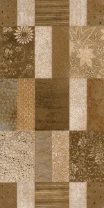 کاشی مرجان مدل دکور آرتیستا قهوه ای