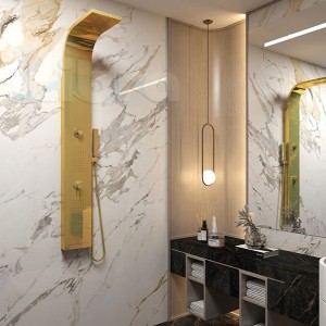 پانل دوش روکار لیبرا مدل مارینو طلایی