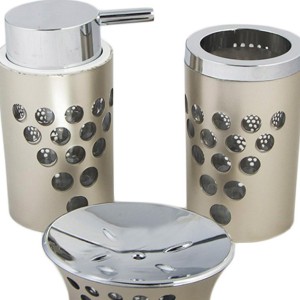 ست سرویس بهداشتی 3 پارچه بتیس مدل شاین بژ کروم