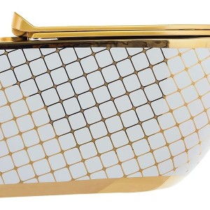 وال هنگ Pure Concept مدل Geometrik Desen سفید طلایی